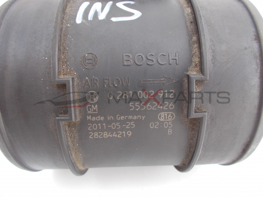 Дебитомер за Opel Insignia 2.CDTI AIR FLOW METER 0281002912 55562426