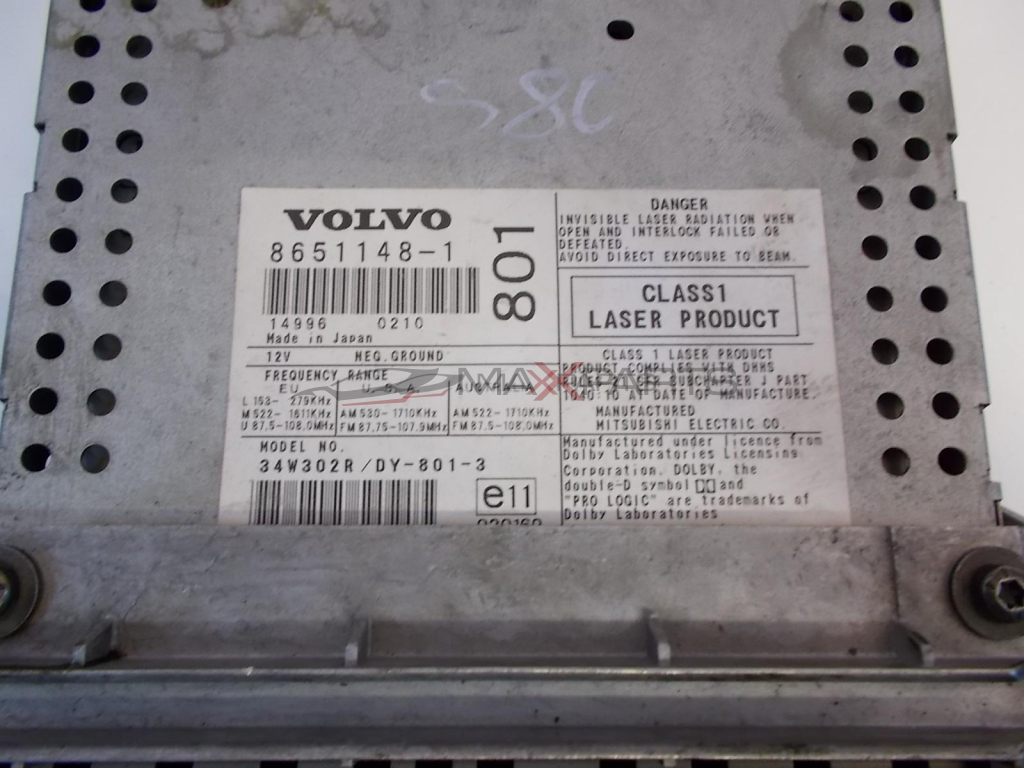VOLVO S80 CD RADIO HU-801