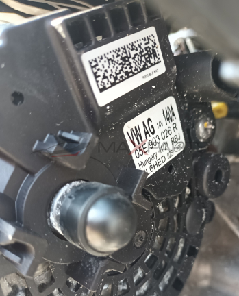ГЕНEРAТОР VW TIGUAN 1.5TSI VW AG 14 1404 05E 903 026 R Hungary 11/21 RBJ L6HED 02S 300