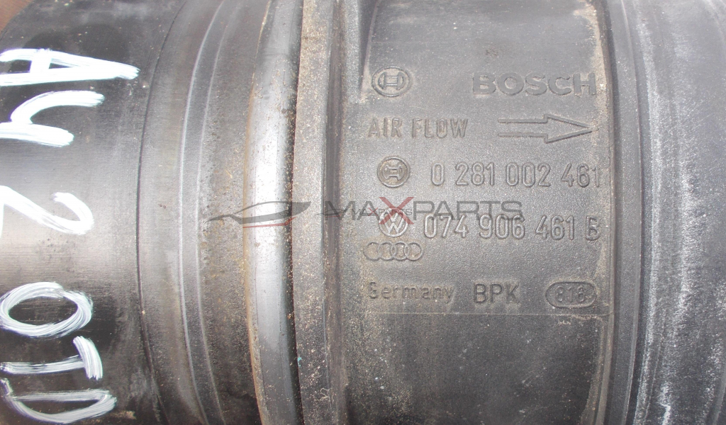 Дебитомер за Audi A4 2.0TDI AIR FLOW METER 074906461B 0281002461