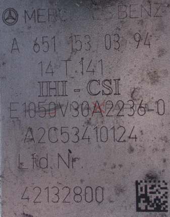 Турбо компресор за Mercedes-Benz CLA 220 Blueefficiency Turbo compressor A6511530394 A6510900586