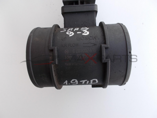Дебитомер за SAAB 9-3 1.9 TID AIR FLOW METER 55350048  0281002618