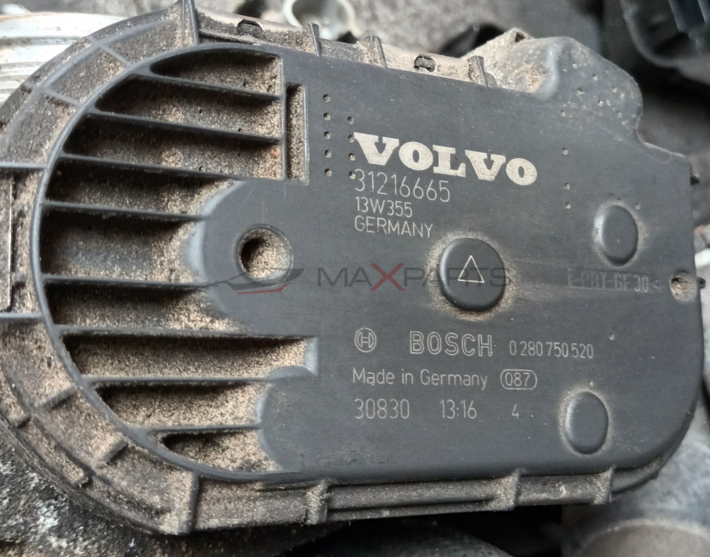 ДРОСЕЛОВА КЛАПА VOLVO XC 60 2.4 D 5 VOLVO 31216665 13W355 GERMANY  BOSCH 0 280 750520