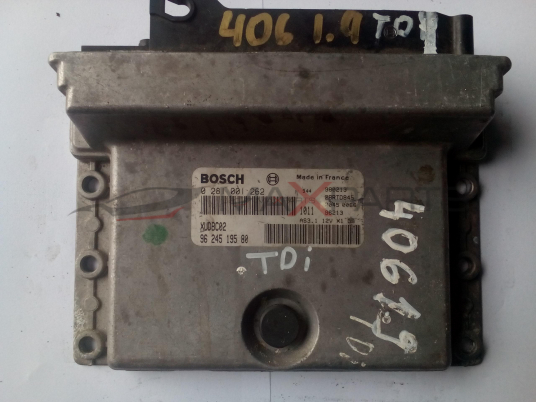 Компютър за PEUGEOT 406 1.9 TD ENGINE ECU 0281001262   9624519580