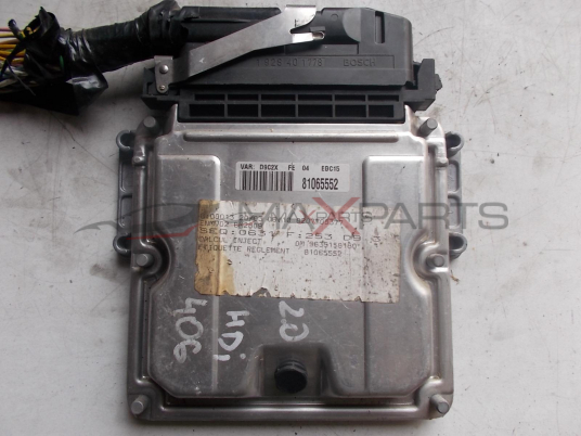Компютър за PEUGEOT 406 2.0HDI ENGINE ECU D9C2X 9635158180 0281010252
