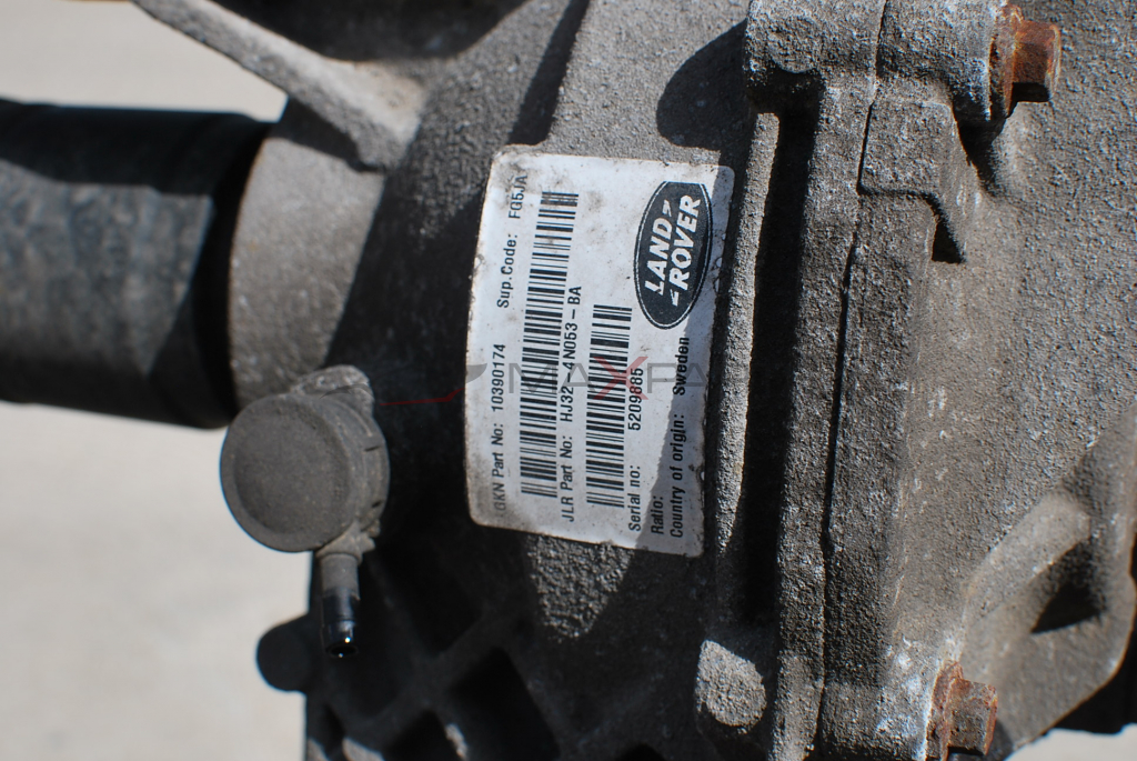 ЗАДЕН ДИФЕРЕНЦИЯЛ EVOQUE 2.0D GKN Part No : 10390174  Sup.Code : FG5JA  JLR Part No : HJ32-4 N053 - BA  Serial no :  5209885  Ratio :  Country of origin : Sweden  LAND ROVER