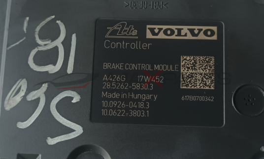 ABS VOLVO S 60 Alte VOLVO  Controller  BRAKE CONTROL MODULE A426G 17W452 28.5262-5830.3 Made in Hungary 10.0926-0418.3 10.0622-3803.1  617B0700342