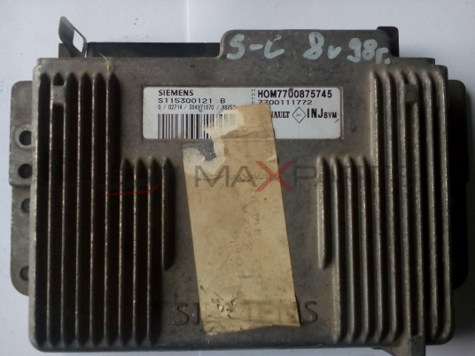 Компютър за RENAULT SCENIC 1.6 1.8 16 V ECU S115300121B HOM7700875745   7700111772