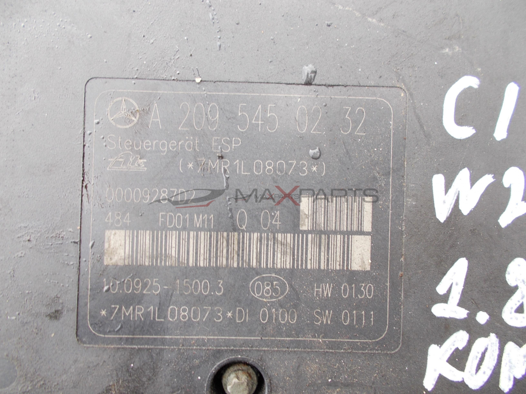 ABS модул за Mercedes Benz C-Class W203 1.8Kompressor ABS PUMP A2095450232 A0034329412