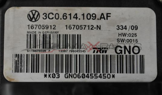ABS Модул за    VW PASSAT  CC    2.0TDI         3C0 614 109 AF