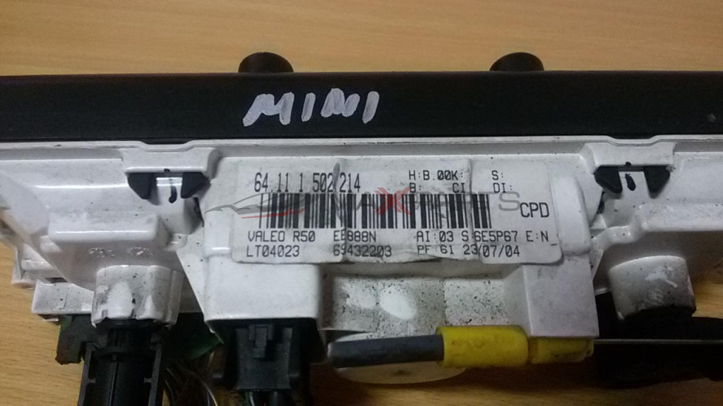 MINI 2006 Heater Climate Controls