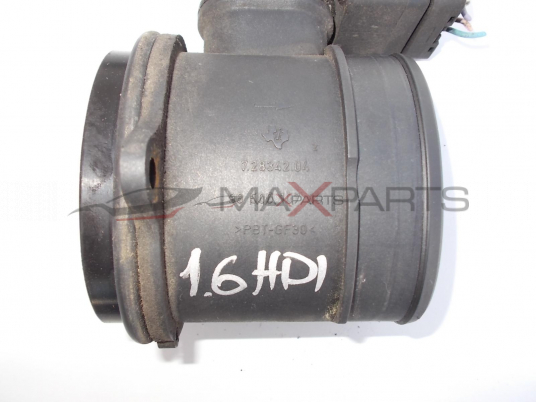 Дебитомер за PEUGEOT 307 1.6 HDI 90/110 HP AIR FLOW METER 9650010780