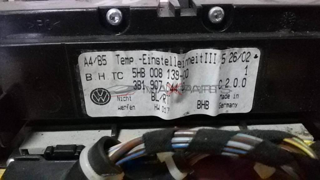 AUDI A 4 2000 Heater Climate Controls