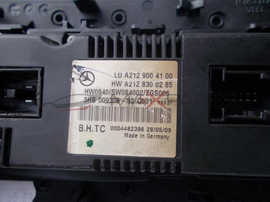 Клима управление за MERCEDES BENZ W212 A2129004100  A2128300285
