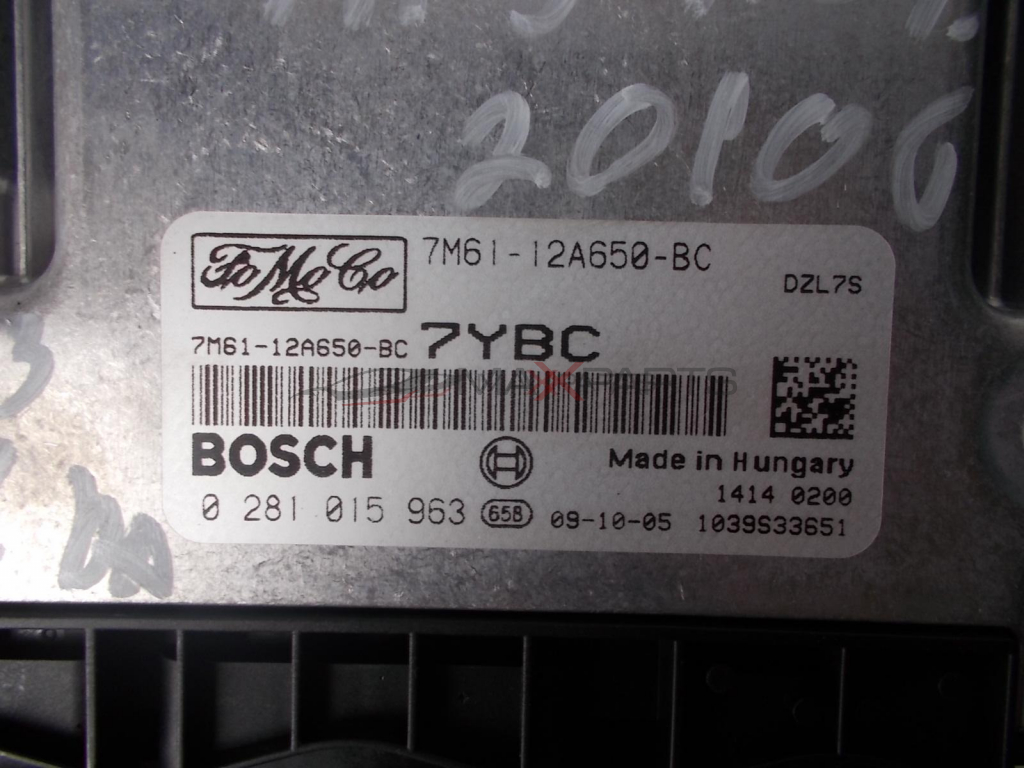 Компютър за MAZDA 3 1.6D ECU Engine  7M61-12A650-BC