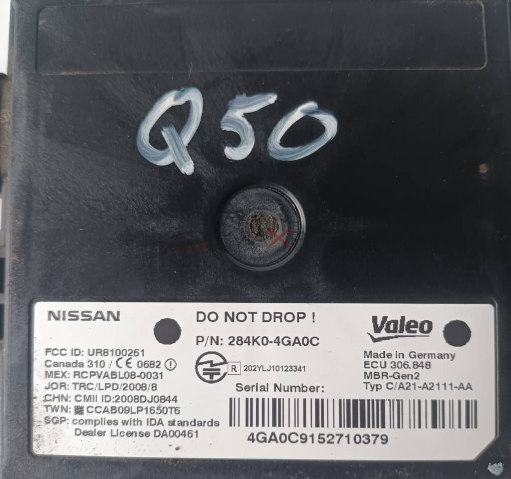 RADAR 284K0-4G FCC ID : UR8100261 Canada 310 / CE 0682 MEX : RCPVABL08-0031 JOR : TRC / LPD / 2008 / 8 CHN : CMII ID : 2008DJ0844