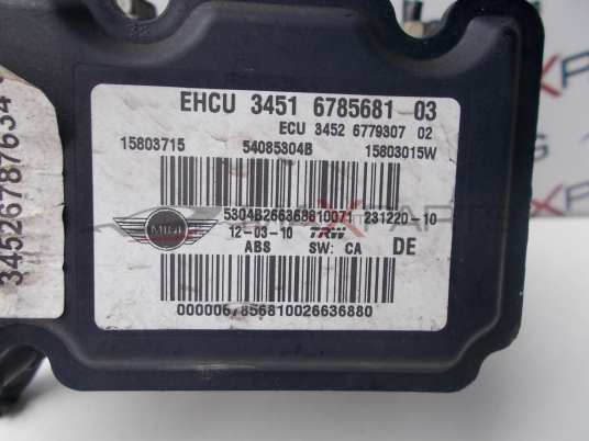 ABS модул за MINI COOPER R56   ABS PUMP  3451  6785681  03       15803715   54085304B  15803015W    5304B266368810071  231220-10 GJ72328235DEW 67163018
