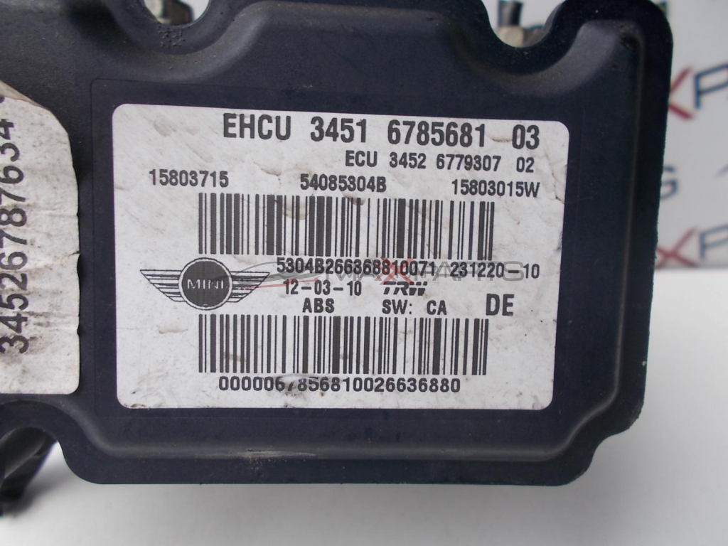 ABS модул за MINI COOPER R56   ABS PUMP  3451  6785681  03       15803715   54085304B  15803015W    5304B266368810071  231220-10 GJ72328235DEW 67163018