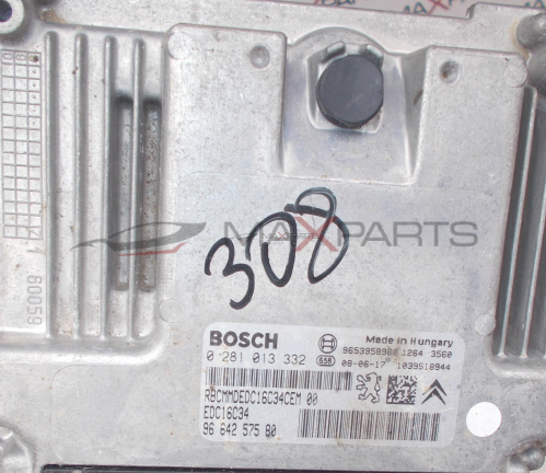Компютър за Peugeot 308 1.6HDI ENGINE ECU 0281013332 9694257580
