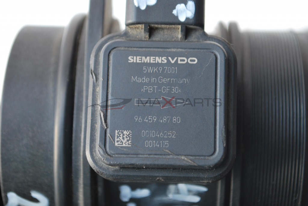 Дебитомер SIEMENS VDO за PEUGEOT 407 2.7HDI  5WK9 7001  96 459 487 80  001046252  0014115