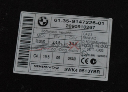 CAS модул за BMW E90       6135-9147226-01