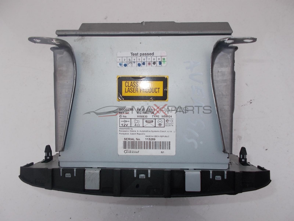 Радио CD player за TOYOTA AVENSIS 86120-05110 CQ-TS6670G