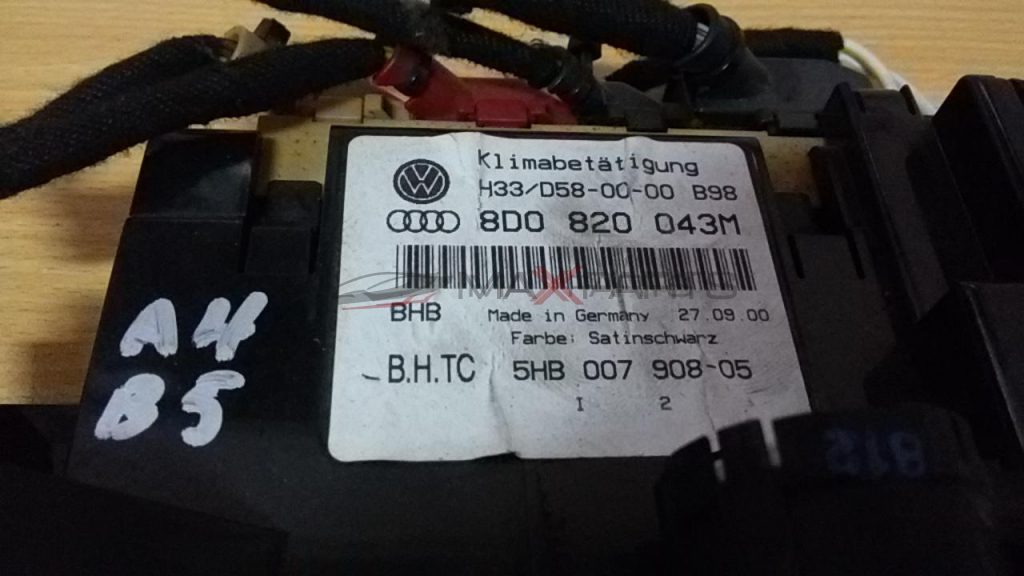 AUDI A4 1999 Heater Climate Controls