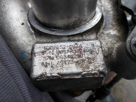 Турбо компресор за Peugeot Partner 1.6HDI 90hp TURBO COMPRESSOR 9657603780