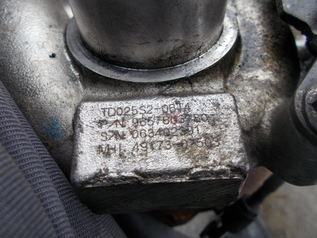 Турбо компресор за Peugeot Partner 1.6HDI 90hp TURBO COMPRESSOR 9657603780