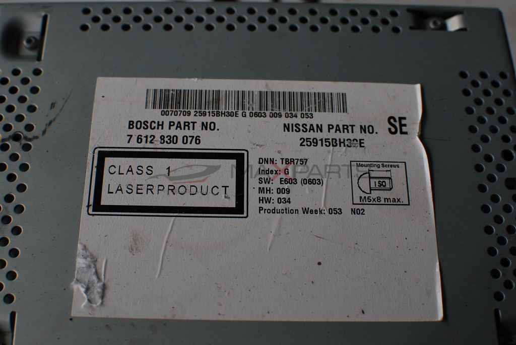 НАВИ NISSAN QASHQAI 2013 NISSAN QASHQAI SAT NAV CD RADIO PLAYER HEAD UNIT GENUINE 7612830076