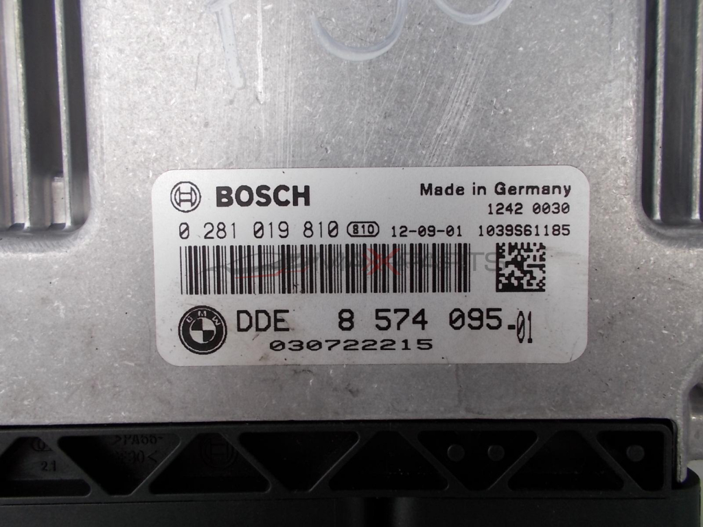 Компютър за BMW F30 2.0D 0 281 019 810   1 242 0030   1039S61185   DDE 8 574 095-01   030722215