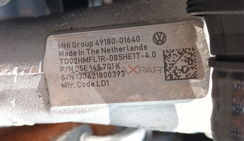 TURBO VW TIGUAN 1.5TSI 49180-01640 MHI Group 49180-01640