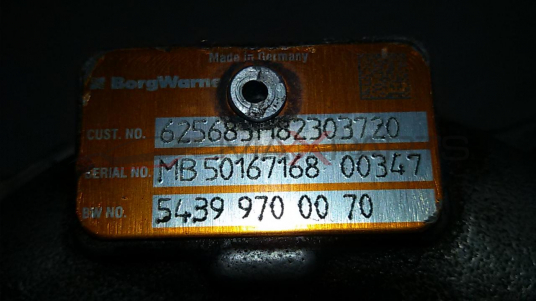 Турбо компресор за NISSAN QASHQAI 1.5 DCI MB50167168 00347  54399700070  7711368560   8200405203