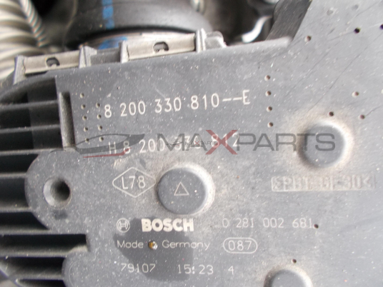Дроселова клапа за Renault Laguna 2.0DCI THROTTLE BODY 8200330810--E H8200330812 0281002681