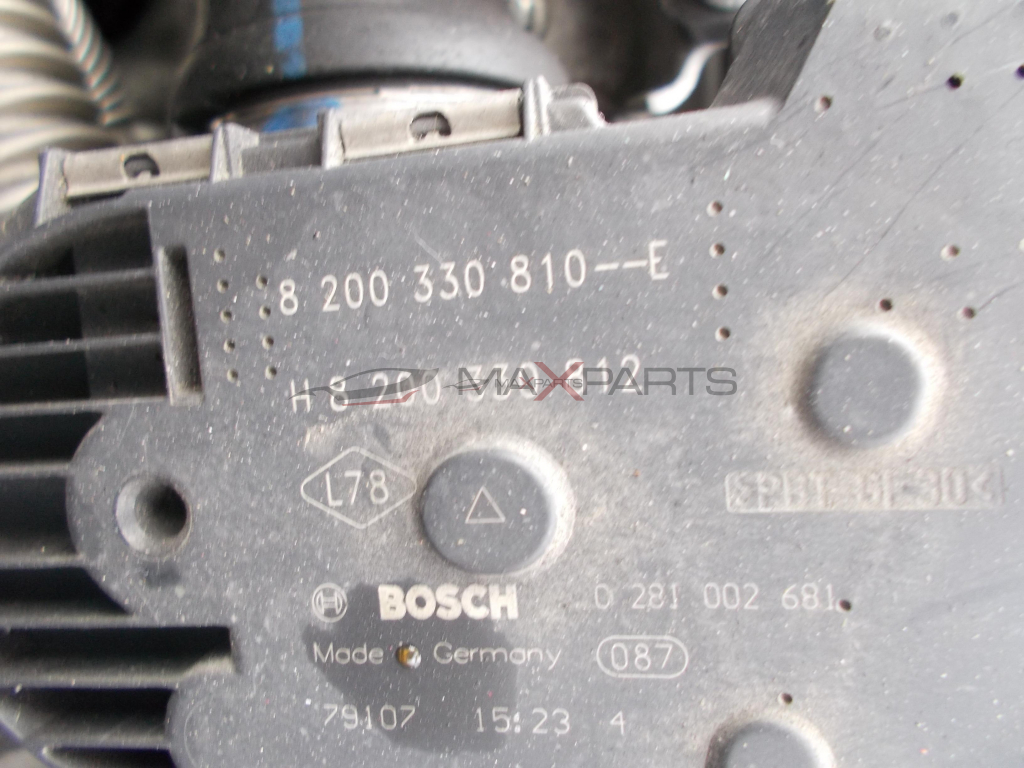 Дроселова клапа за Renault Laguna 2.0DCI THROTTLE BODY 8200330810--E H8200330812 0281002681