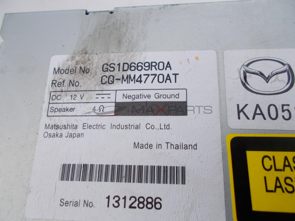 CD player за Mazda 6 GS1D669R0A CQ-MM4770AT